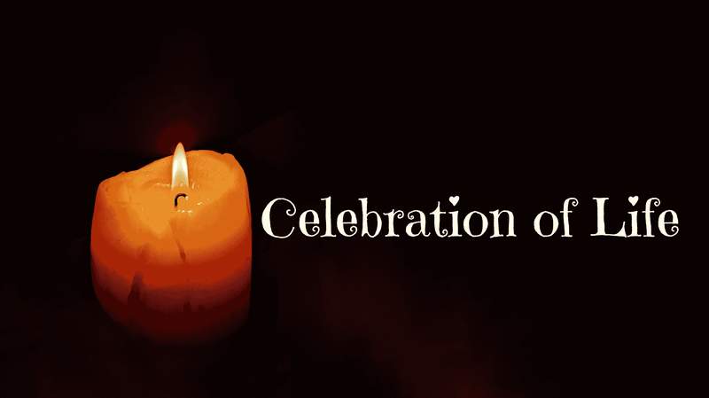 Respectful Celebration of Life candle tribute