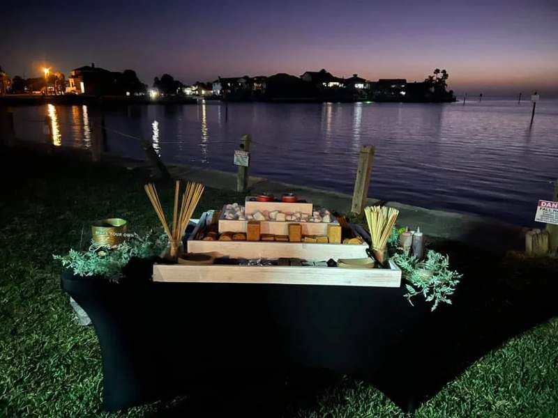 Cozy Nighttime S'mores Station