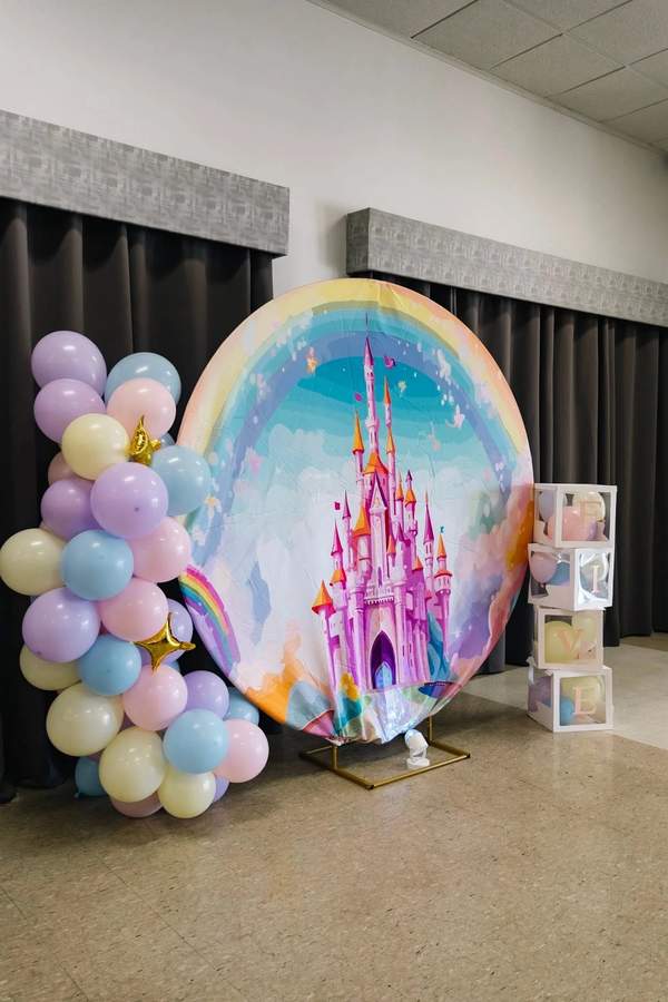 Fairytale Princess Castle Backdrop