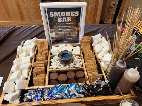 Gourmet S'mores Table Staging