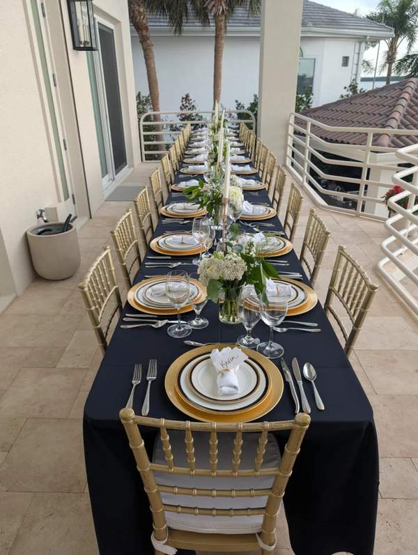 Waterfront Dinner Setting